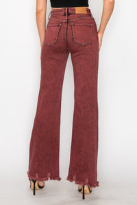 Artemis Vintage - Burgundy Vintage Flare Jeans