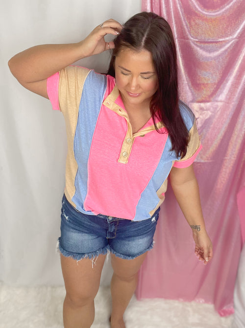 Sunrise Colorblock Top