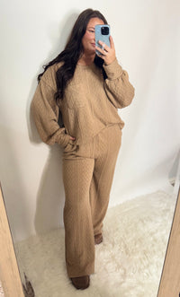 Cable Knit Lounge SET