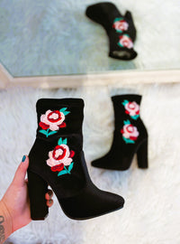 San Antonio Rose Sock Booties