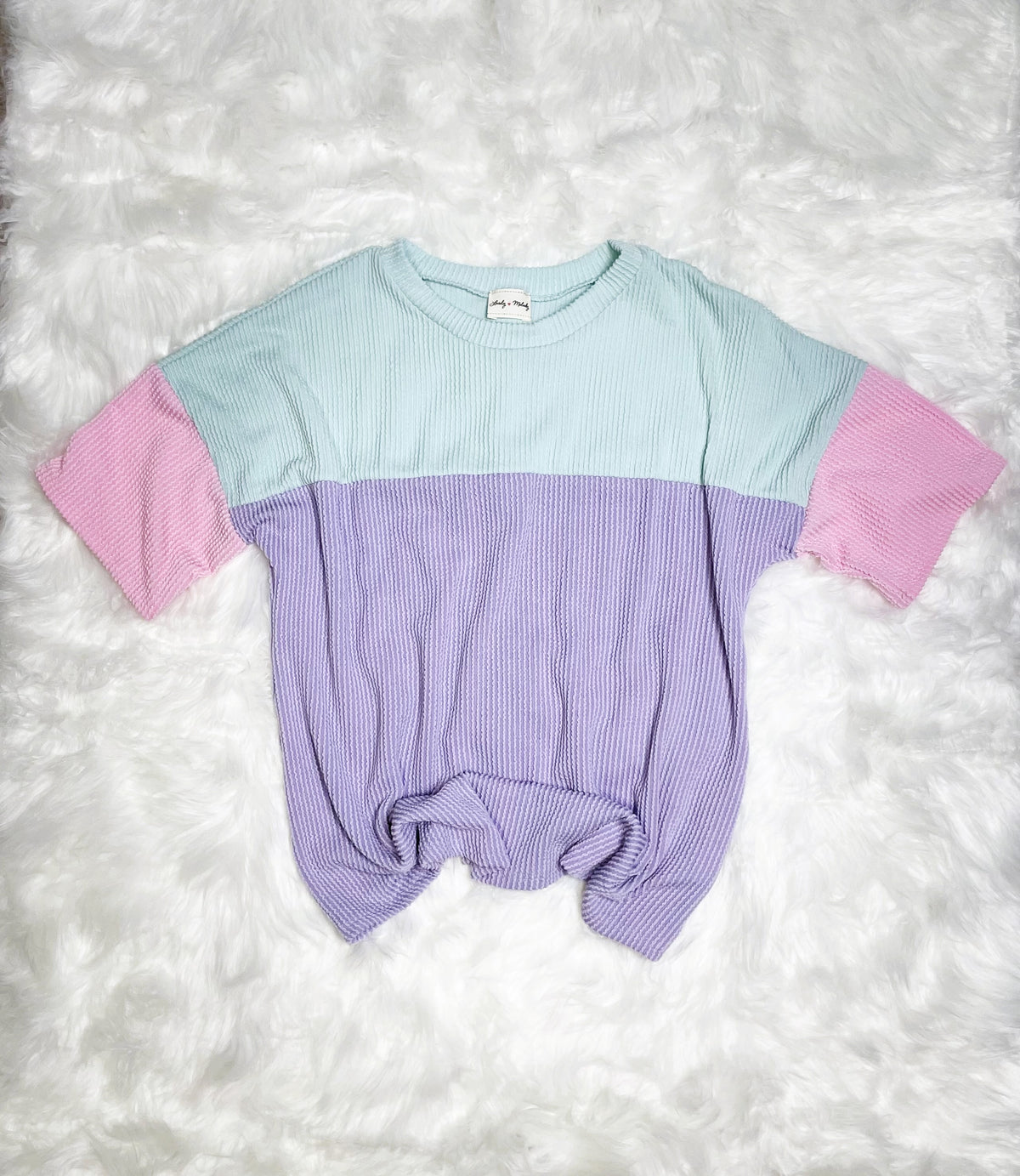 Calling Your Name Colorblock Top