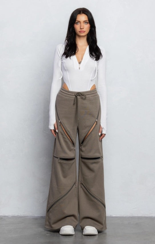 Zip It Wide Leg Pants