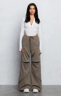 Zip It Wide Leg Pants