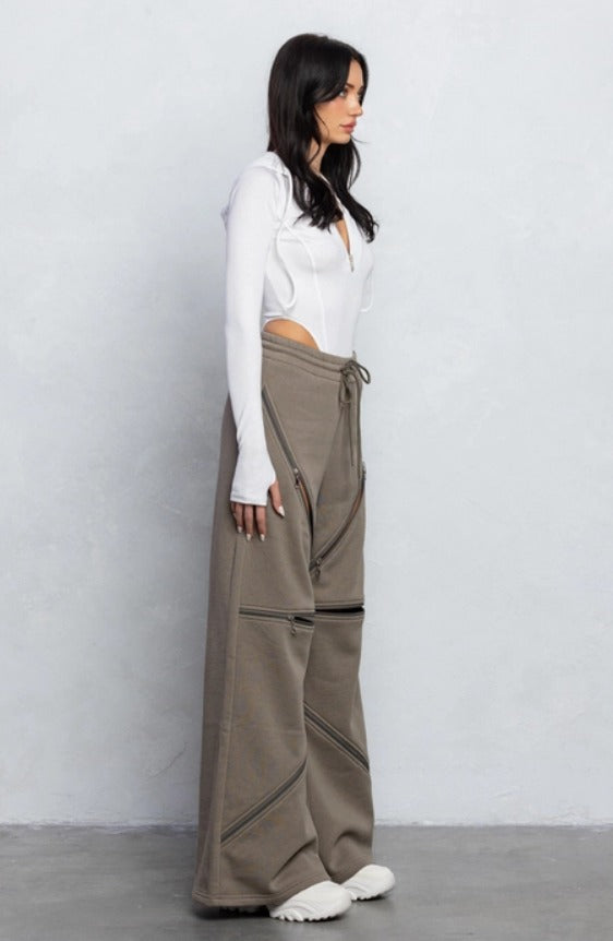 Zip It Wide Leg Pants